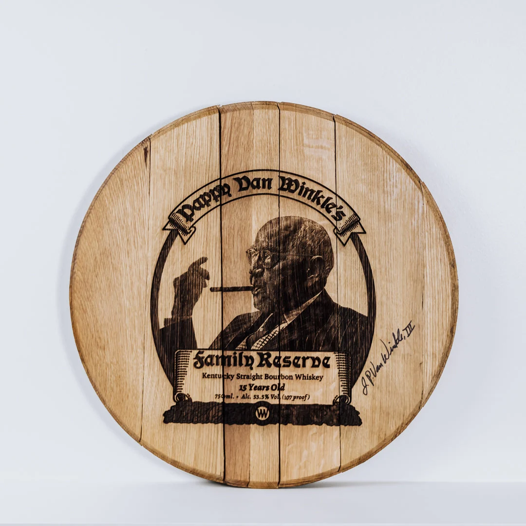Limited Edition Authentic Pappy Van Winkle 15-Year Barrel Head - Case of 2 - Image 2