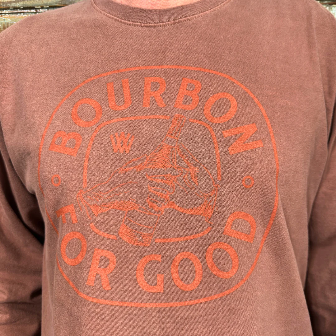 Unisex Long Sleeve Bourbon For Good T-shirt - Image 5